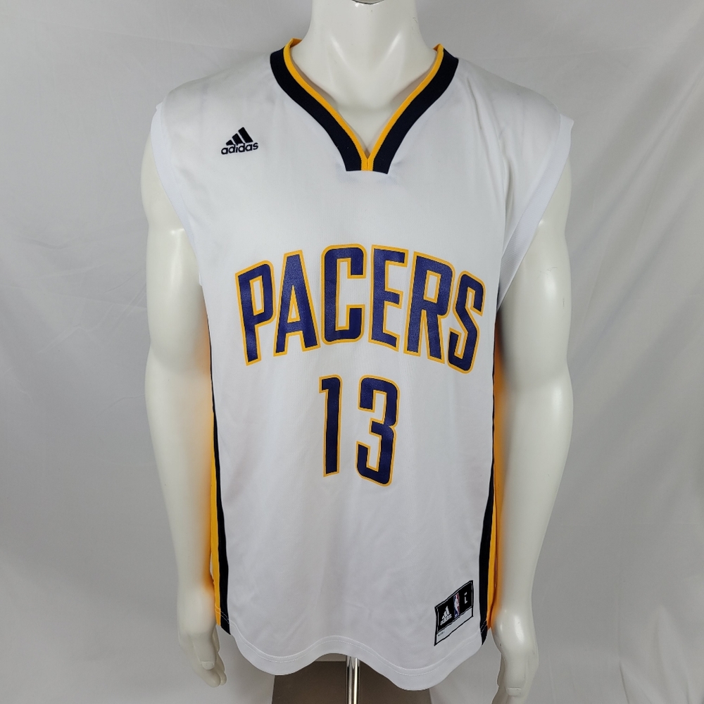 Adidas Indiana pacers Paul George  #13 basketball jersey mens size Large - Picture 2 of 9